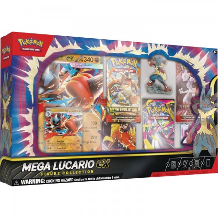 Pokemon Mega Evolution: Mega Lucario ex Figure Collection rinkinys
